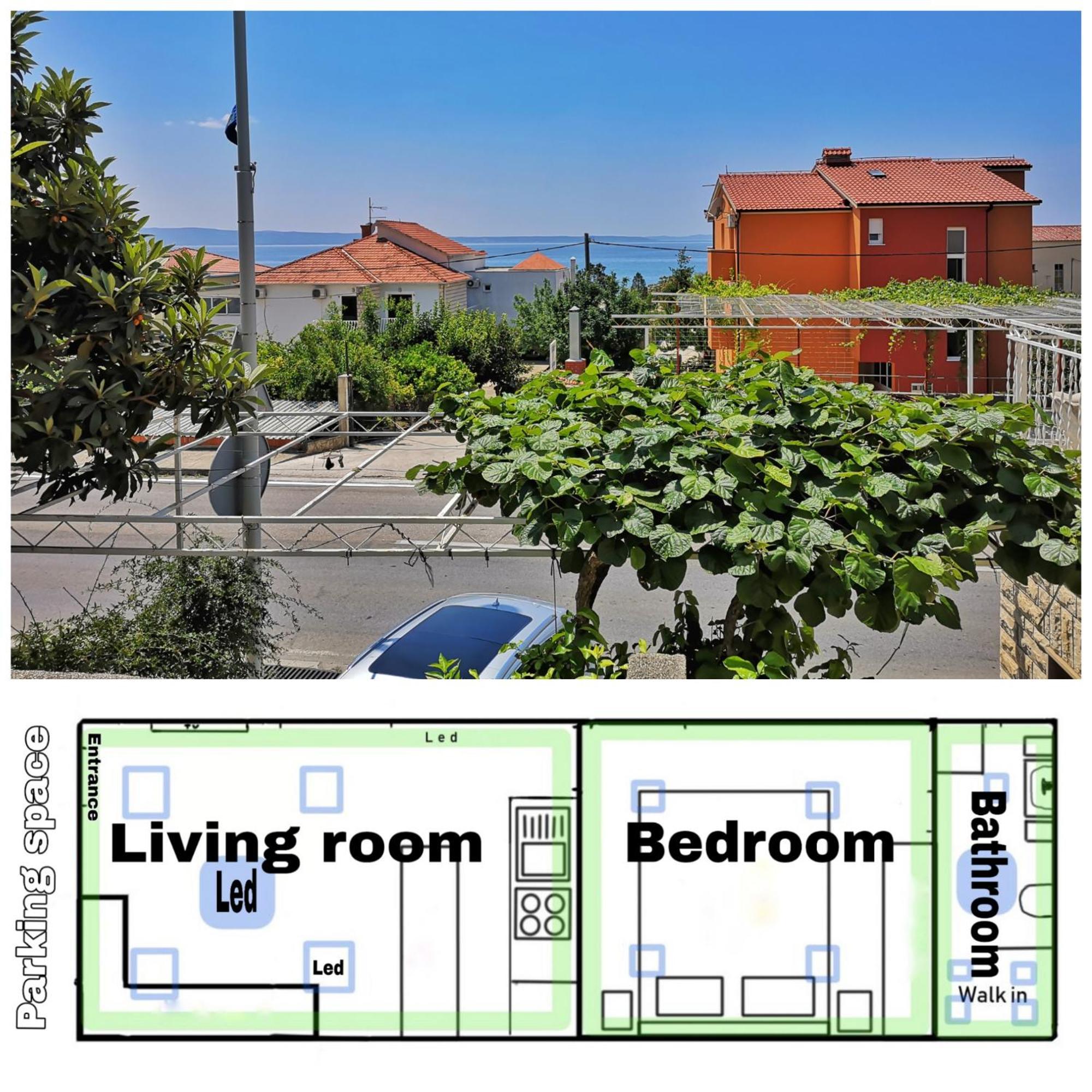 Apartment Del Mar Podstrana Eksteriør bilde